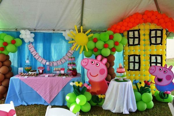 Decoração de Festa Peppa Pig 2015 como fazer