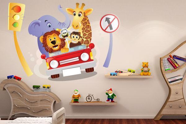 adesivo-parede-decoracao-quarto-infantil-carros-bichos