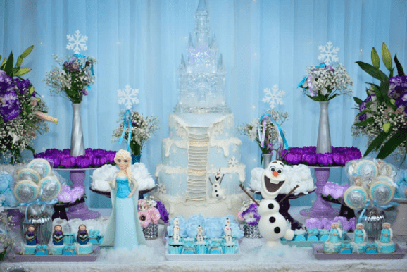 Decoração de Festa Infantil da Frozen