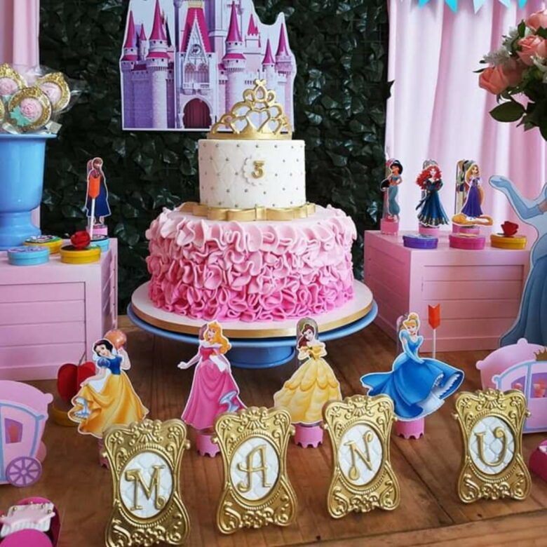 Decoração de Festa Infantil das Princesas → 50 Ideias e Dicas Simples