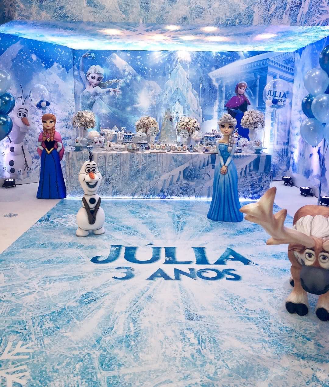 Decoração de Festa Infantil da Frozen