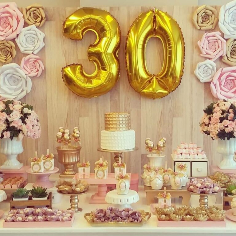 DECORAÇÃO PARA FESTA DE 30 ANOS → 70 Ideias e Dicas Simples