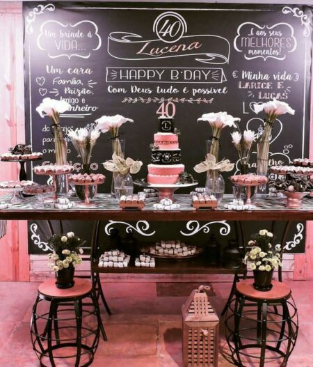 DECORAÇÃO PARA FESTA DE 40 ANOS → 80 Ideias e Dicas Simples