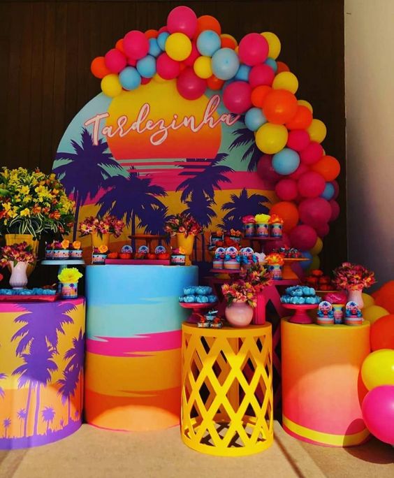 Decoração de Festa Pool Party → 100 Ideias Simples e Dicas Divertidas