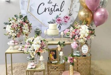 Decoração para Festa de Bodas de Cristal